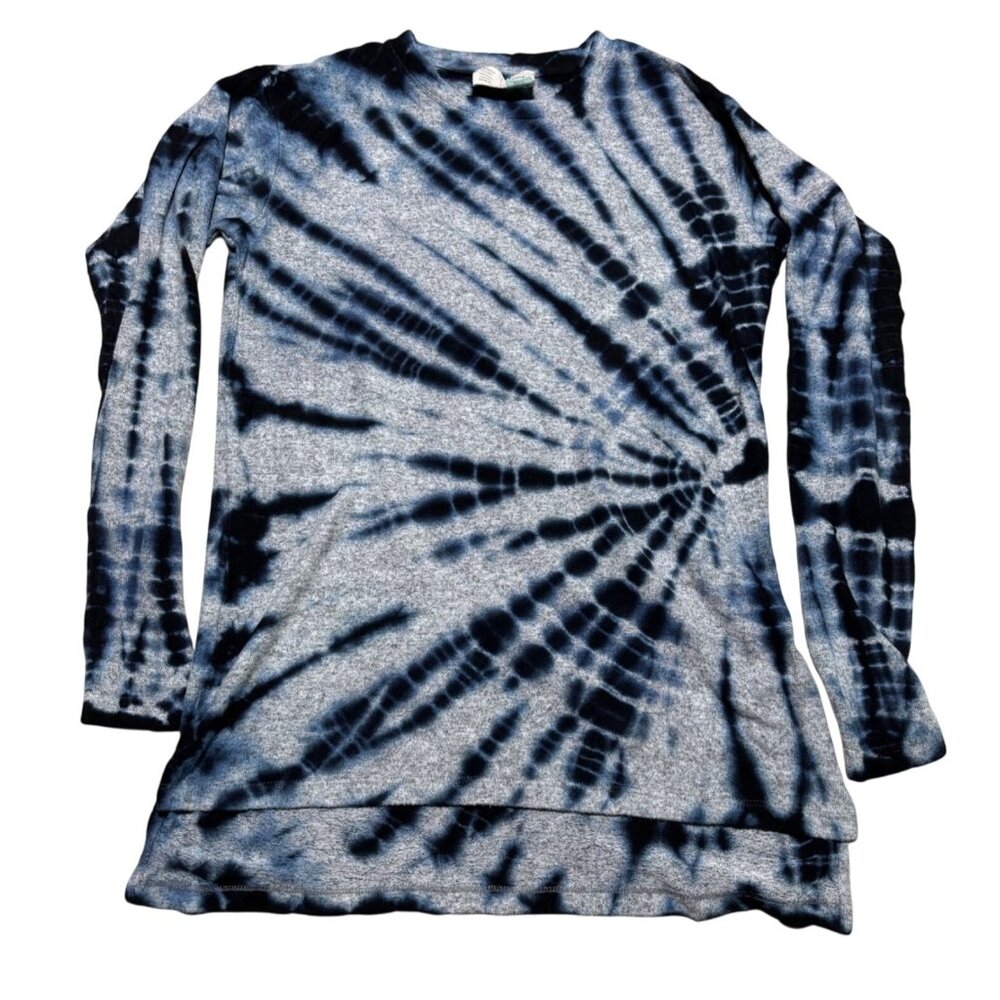 Saturday Sunday by Anthropologie Tie-Dye Long Sleeve Crewneck Top Womens XS